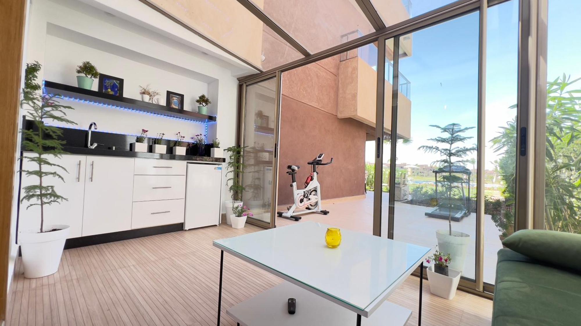 Appartement De Luxe Avec Jardin Vue Sur La Piscine Golf Securise 24H Sur 24 A 5 Minutes De L Aeroport Marrakesh Exterior photo