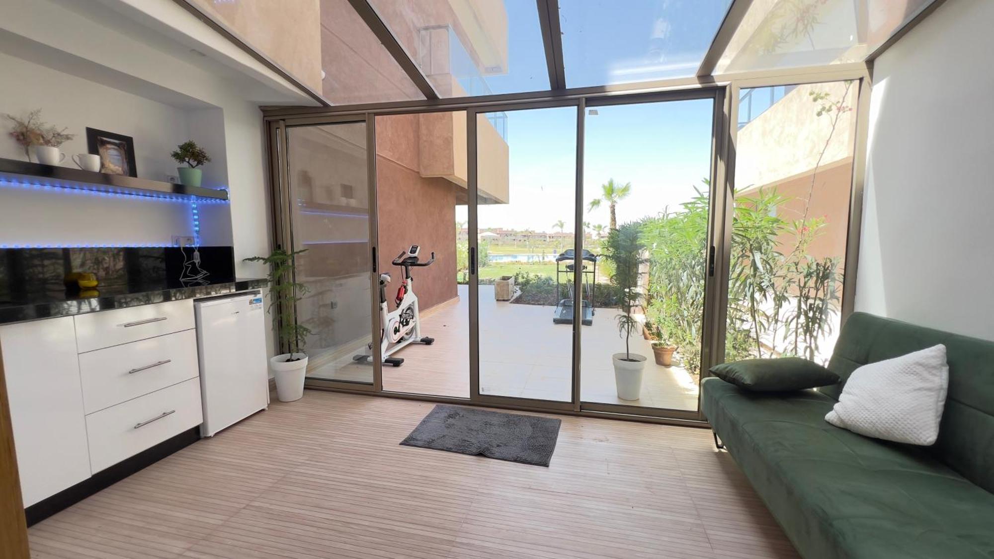 Appartement De Luxe Avec Jardin Vue Sur La Piscine Golf Securise 24H Sur 24 A 5 Minutes De L Aeroport Marrakesh Exterior photo