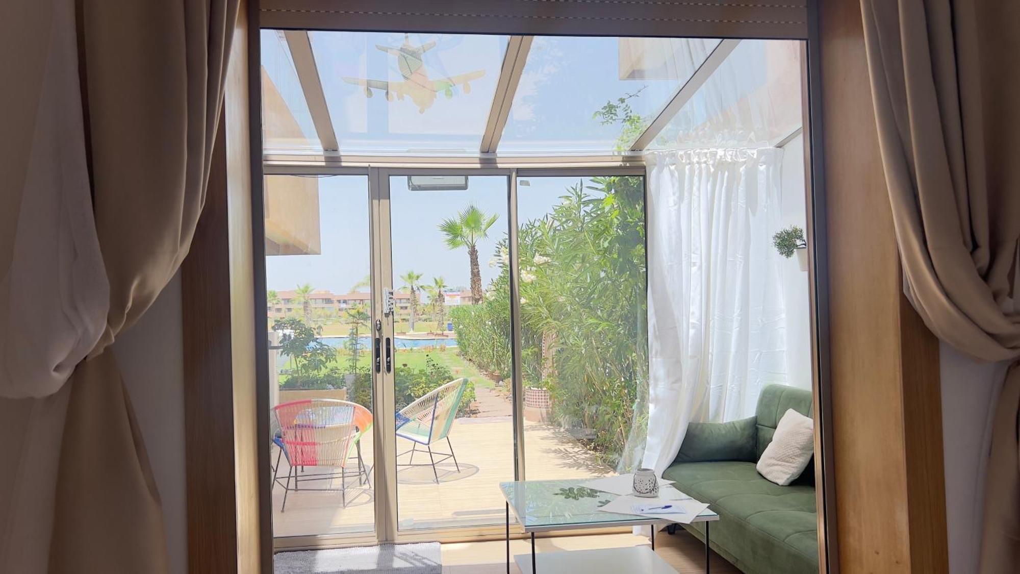 Appartement De Luxe Avec Jardin Vue Sur La Piscine Golf Securise 24H Sur 24 A 5 Minutes De L Aeroport Marrakesh Exterior photo